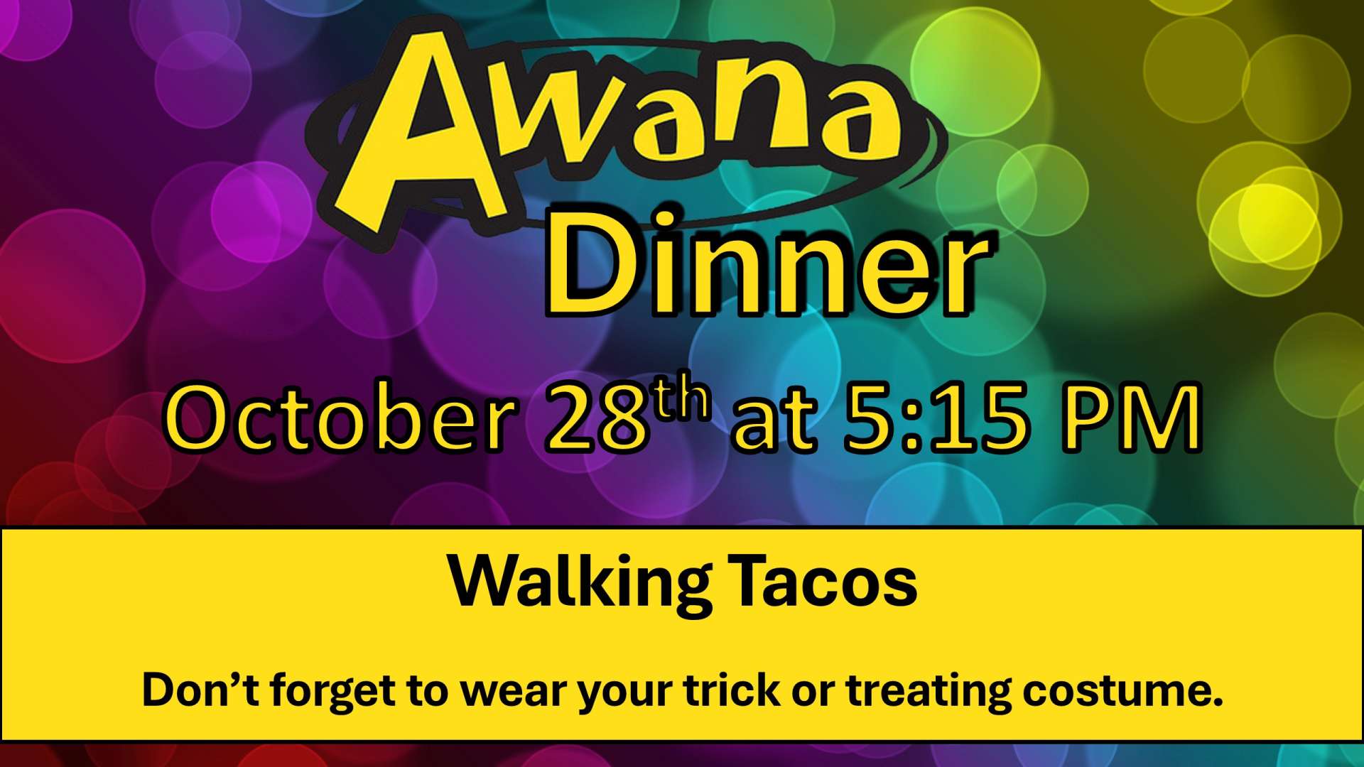 AWANA meal 10.28.26